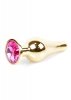 MyLove Toys - Jewellery Gold BUTT PLUG- Pink
